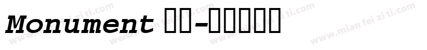 Monument 字体字体转换
